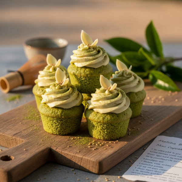 Matcha Bliss Mini Cupcakes recipe