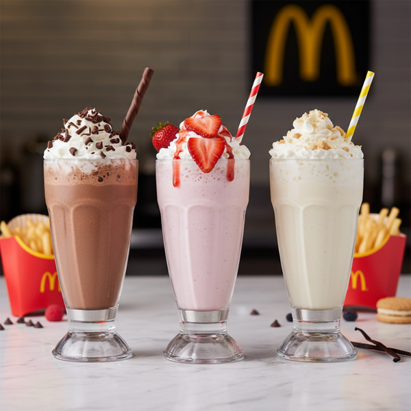 McDonald's Inspired Creamy Milkshake: Chocolate, Strawberry, or Vanilla recipe