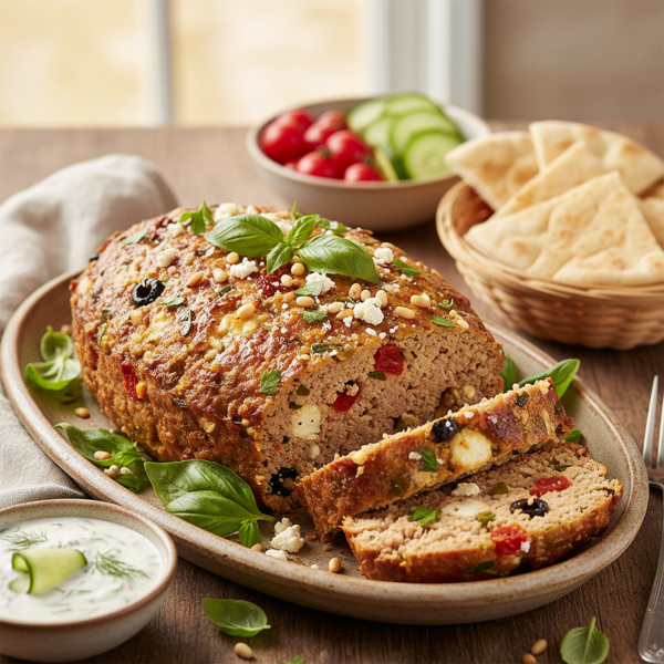 Mediterranean-Style Turkey Meatloaf recipe