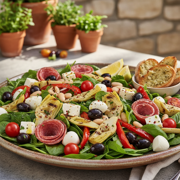 Mediterranean Antipasto Delight Salad recipe