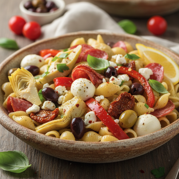 Mediterranean Antipasto Pasta Salad recipe