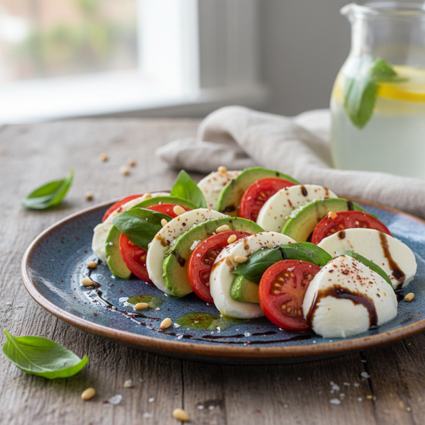 Mediterranean Avocado Caprese Delight recipe