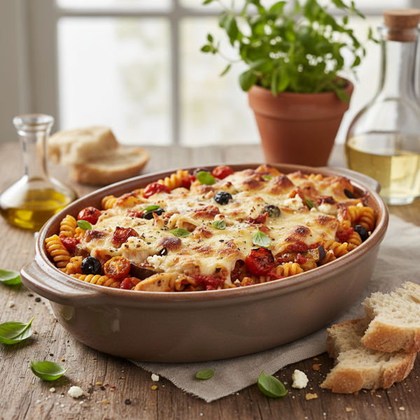 Mediterranean Baked Pasta Delight recipe