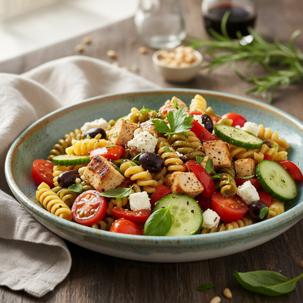 Mediterranean Balsamic Pasta Salad recipe
