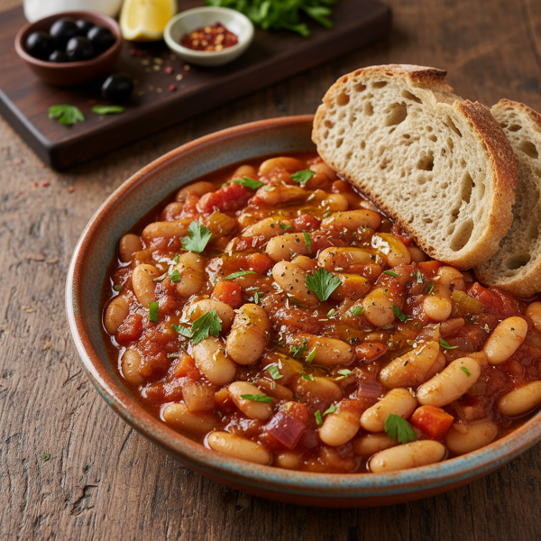 Mediterranean Bean Stew (Fasoulada) recipe