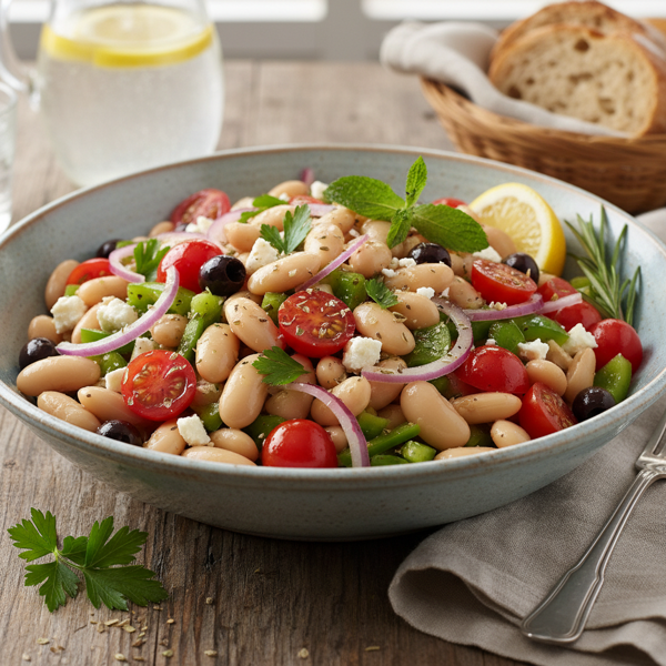 Mediterranean Cannellini Bean Salad recipe