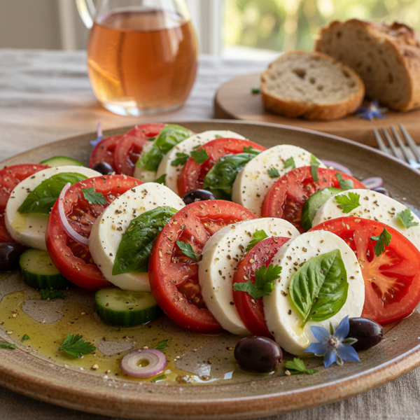 Mediterranean Caprese Salad Delight recipe