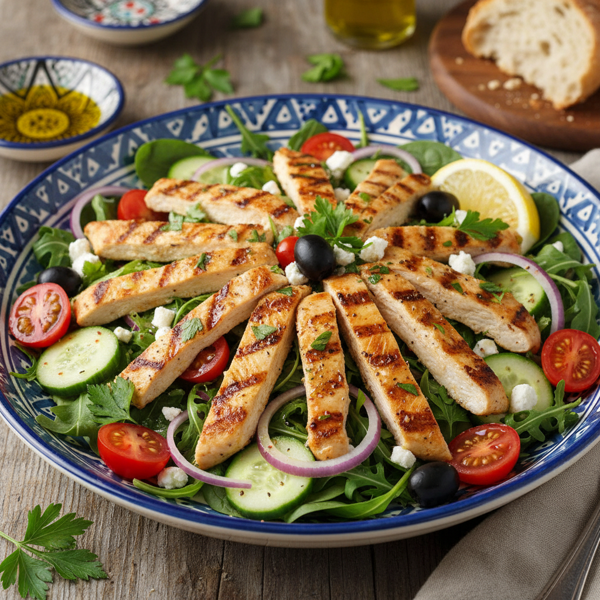 Mediterranean Chicken Delight Salad recipe