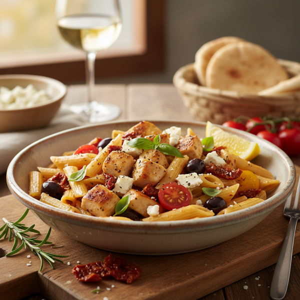 Mediterranean Chicken Pasta Delight recipe