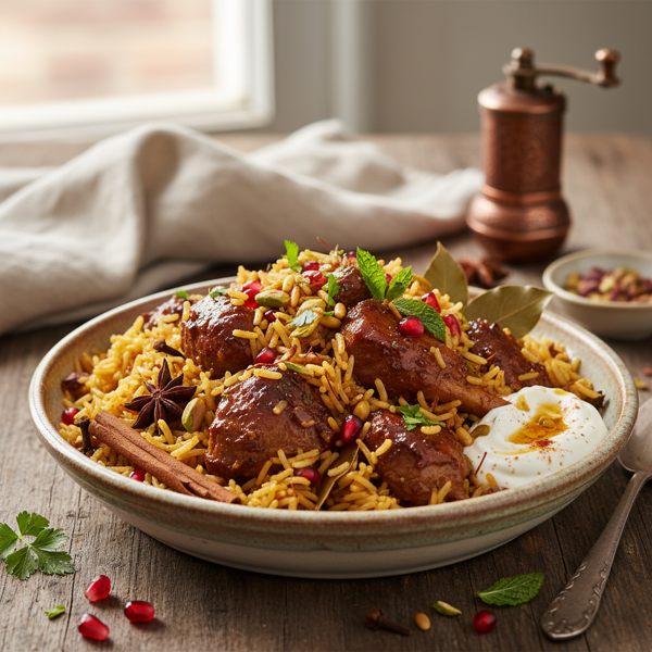 Mediterranean Cinnamon-Spiced Lamb Pilaf recipe