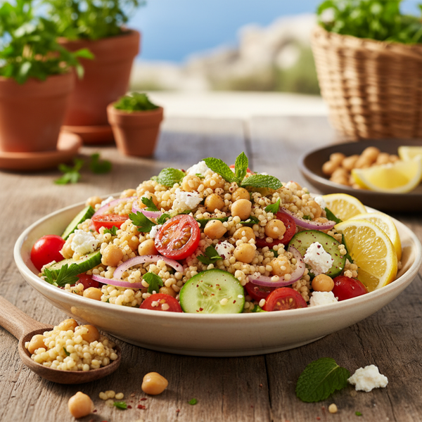 Mediterranean Couscous & Chickpea Delight recipe