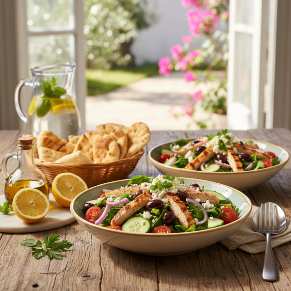 Mediterranean Delight Salad for Two recipe