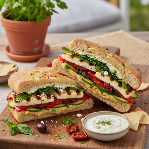 Mediterranean Delight Sandwich recipe
