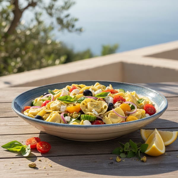 Mediterranean Delight Tortellini Salad recipe
