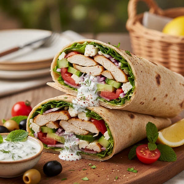 Mediterranean Delight Wrap recipe
