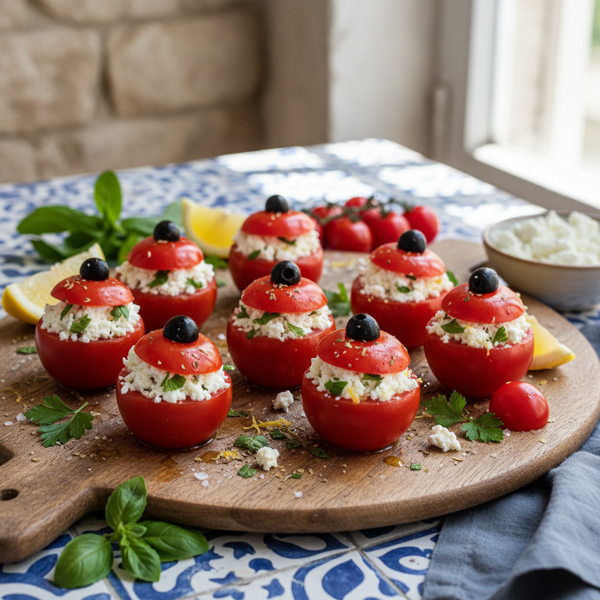 Mediterranean Feta-Stuffed Cherry Tomatoes recipe