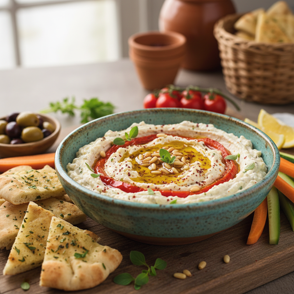 Mediterranean Feta and Roasted Red Pepper Dip recipe