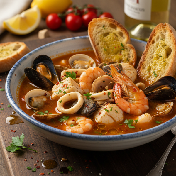 Mediterranean Fish Soup (Zuppa Di Pesce) recipe