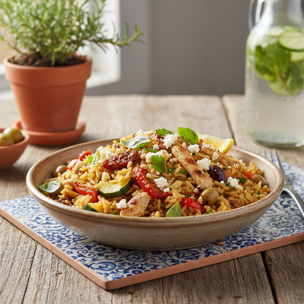 Mediterranean Garden Fried Rice recipe