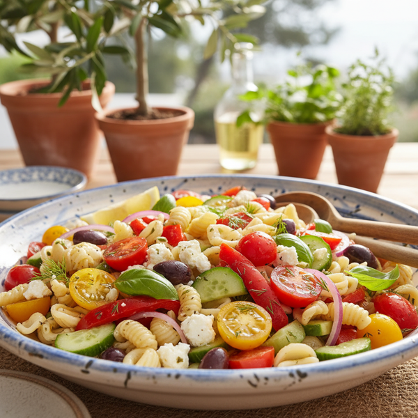 Mediterranean Garden Pasta Salad recipe