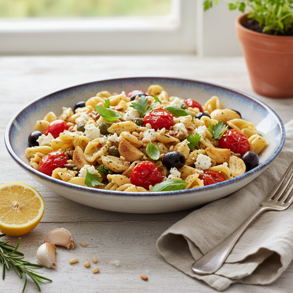 Mediterranean Garlic Explosion Pasta recipe