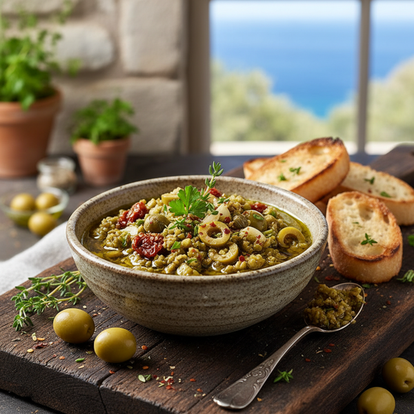 Mediterranean Green Olive Tapenade recipe