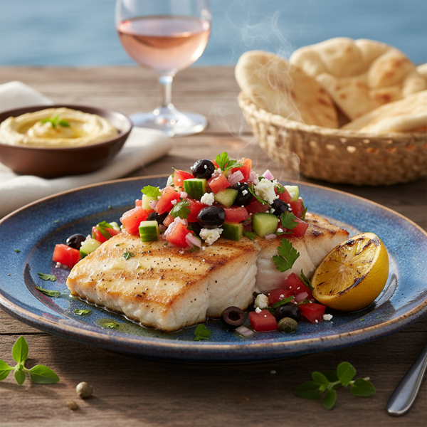 Mediterranean Grilled Halibut Delight recipe