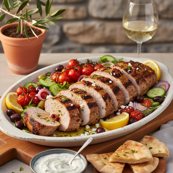 Mediterranean Grilled Pork Tenderloin recipe