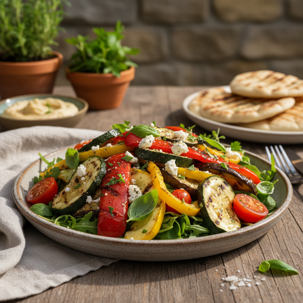 Mediterranean Grilled Vegetable Salad recipe