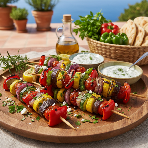 Mediterranean Grilled Vegetable Skewers recipe