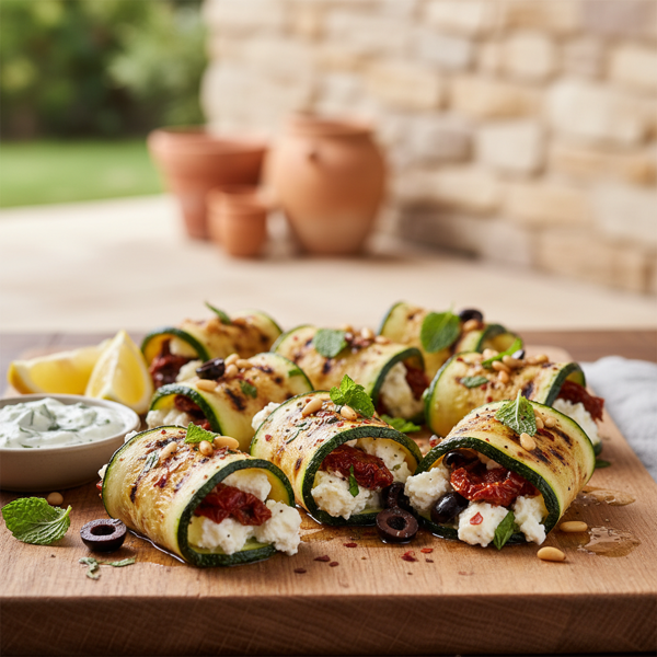 Mediterranean Grilled Zucchini Parcels recipe