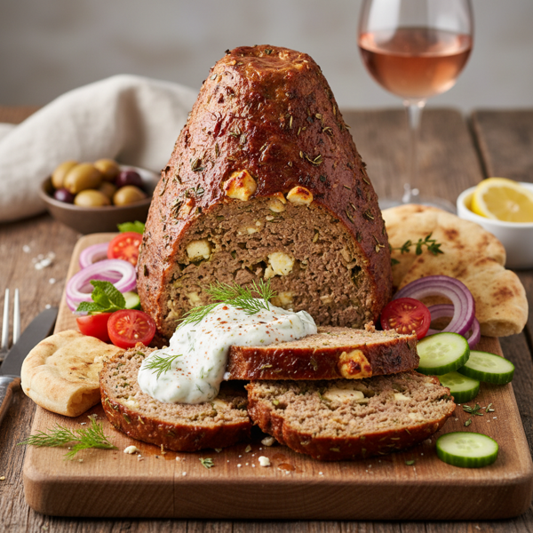 Mediterranean Gyro Meatloaf recipe