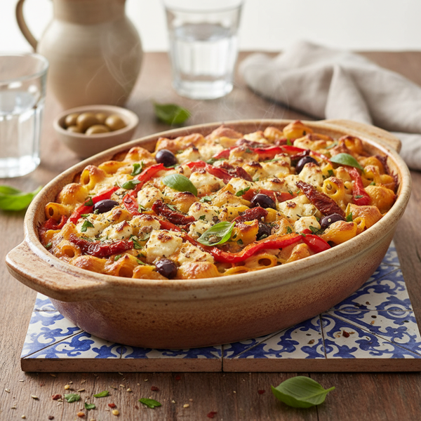 Mediterranean Harmony Macaroni Bake recipe