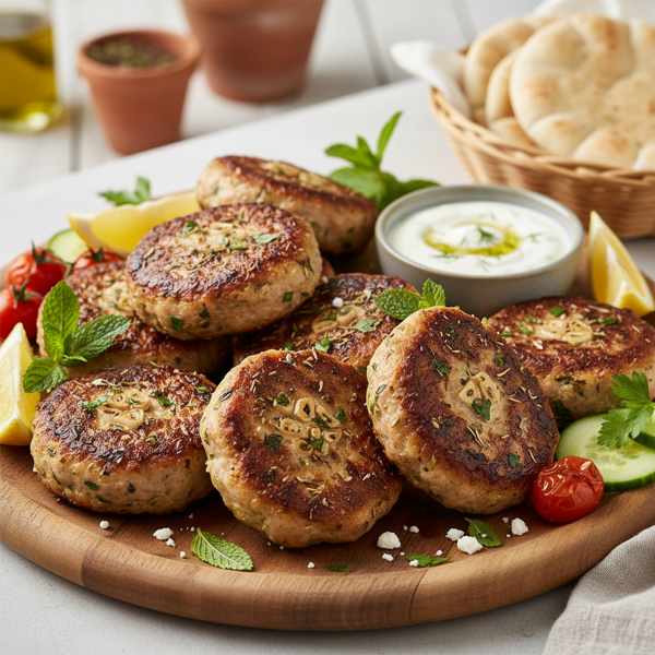 Mediterranean Herb-Infused Lamb Patties recipe