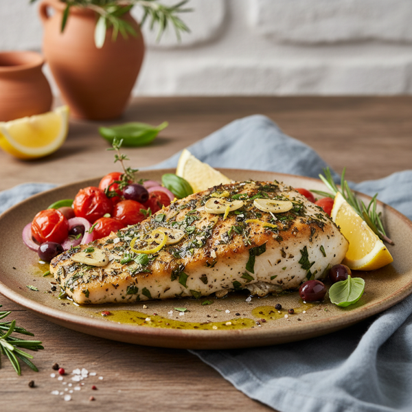 Mediterranean Herb-Infused Mahi Mahi recipe