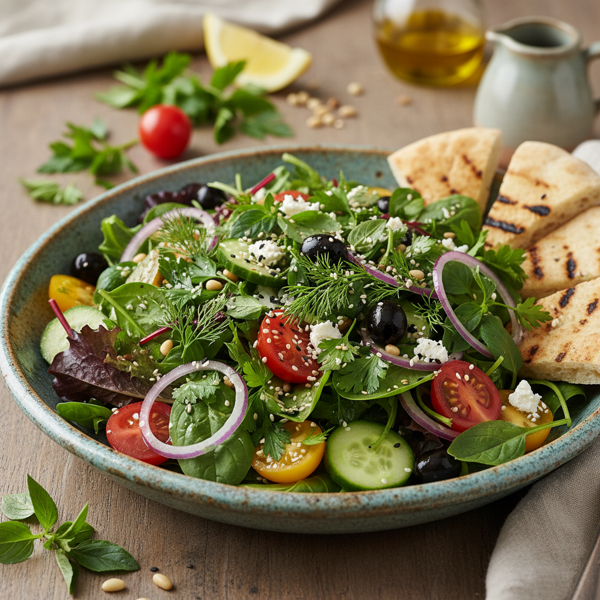 Mediterranean Herb Delight Salad recipe