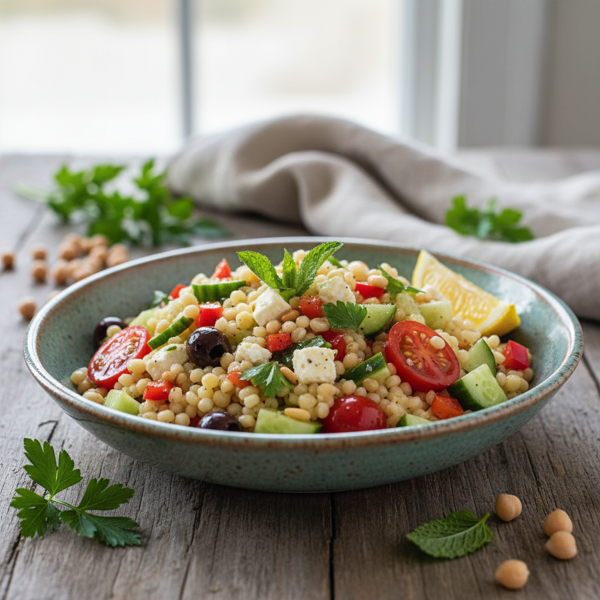 Mediterranean Israeli Couscous Salad recipe