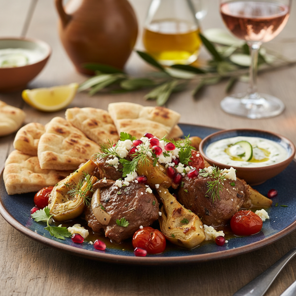 Mediterranean Lamb and Artichoke Delight recipe