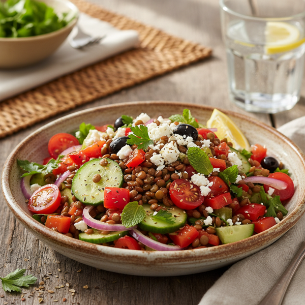 Mediterranean Lentil Salad Medley recipe