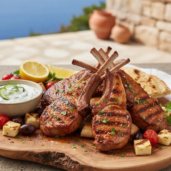 Mediterranean Marinated Lamb Chops recipe