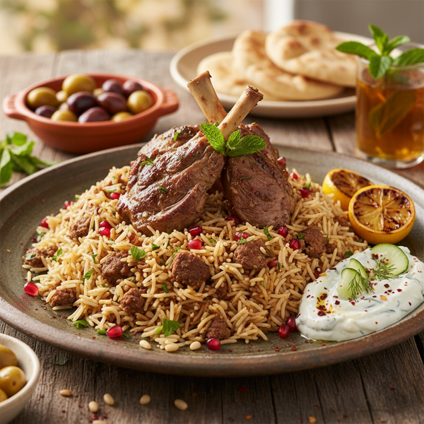 Mediterranean Meat & Rice Delight recipe