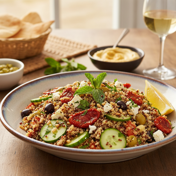 Mediterranean Millet & Quinoa Salad Delight recipe