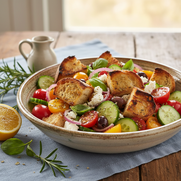 Mediterranean Panzanella Salad recipe