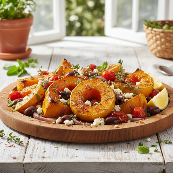 Mediterranean Roasted Butternut Squash recipe