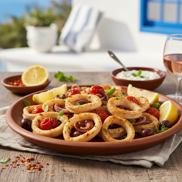 Mediterranean Roasted Calamari Delight recipe