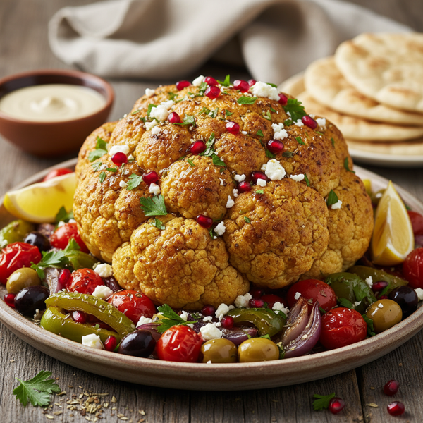 Mediterranean Roasted Cauliflower Delight recipe