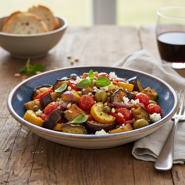 Mediterranean Roasted Eggplant Caponata recipe