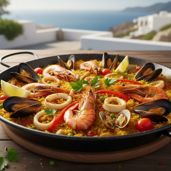 Mediterranean Seafood Paella recipe