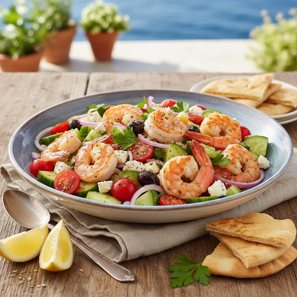 Mediterranean Shrimp Salad Delight recipe