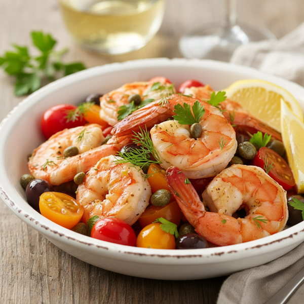 Mediterranean Shrimp and Caper Delight recipe